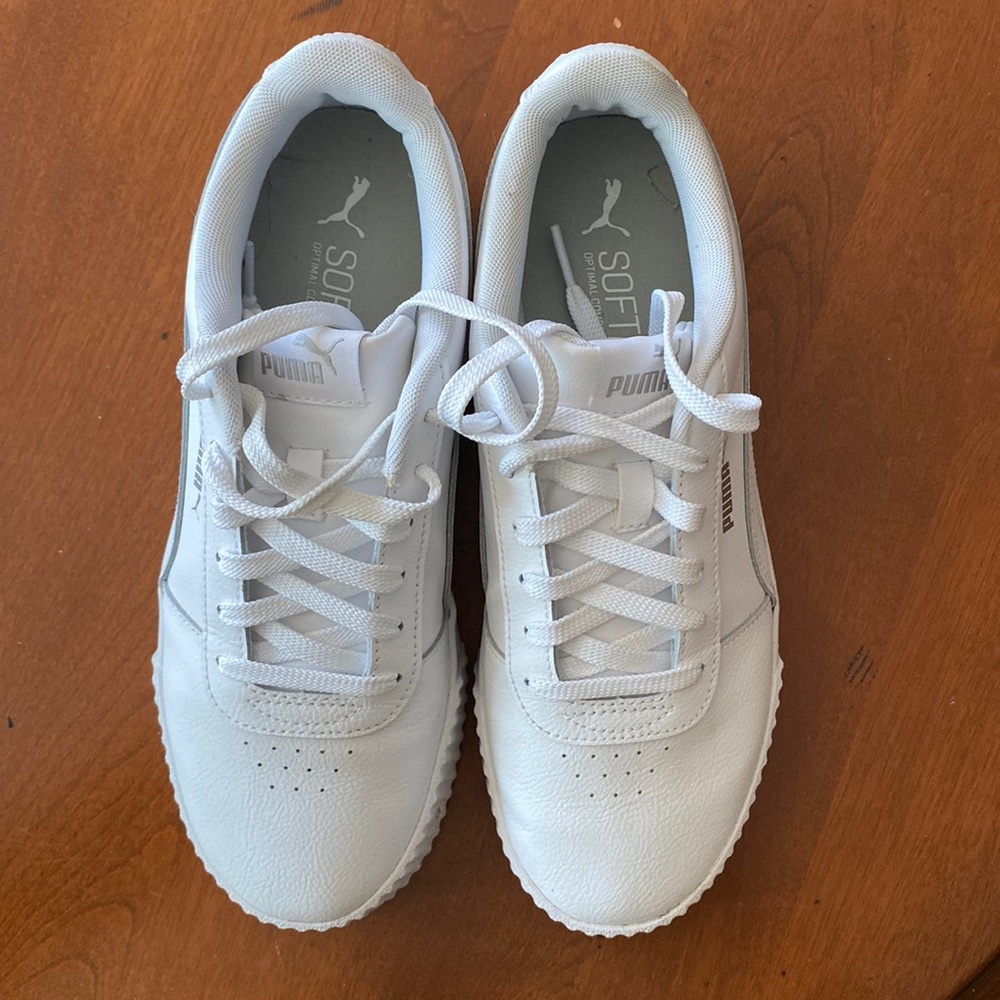 Puma all white Carina Shoe- 9 1/2